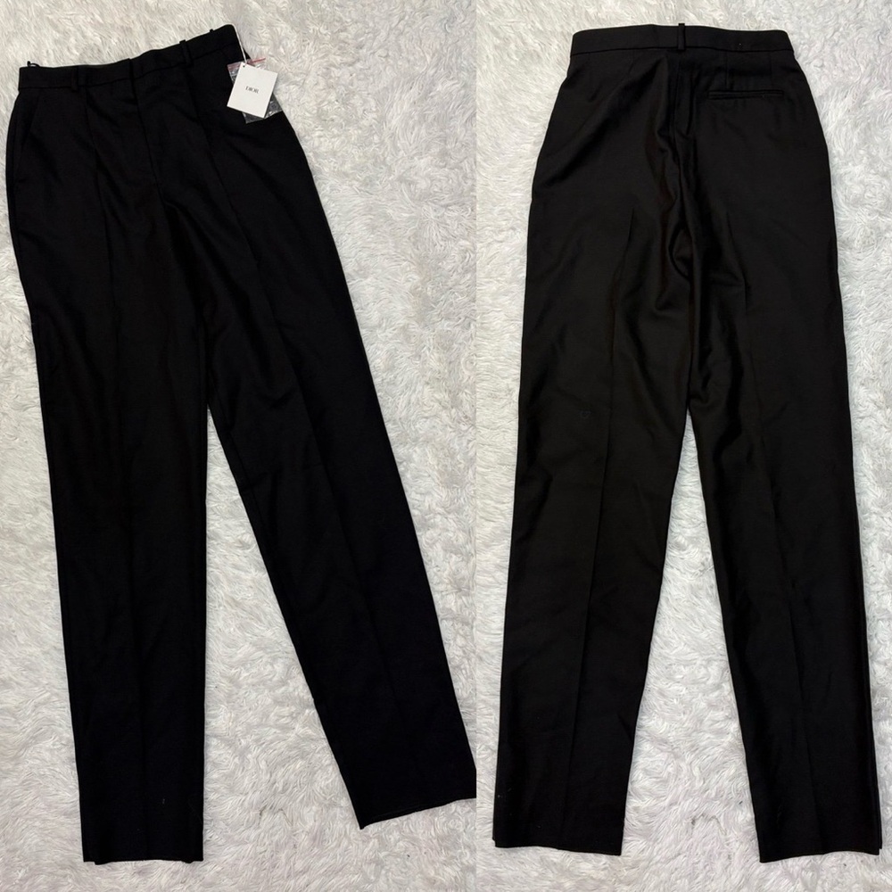 Dior Pantalon Uniforme Black Noir Trousers